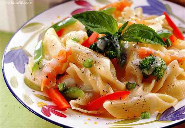 Top 10 Vegetarian Pasta Recipes from India | TarlaDalal.com