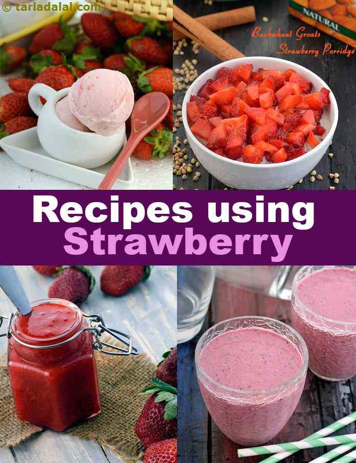 397 Strawberry Recipes Tarladalal Com