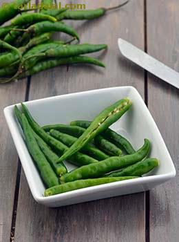 Slit Green Chillies Glossary  Recipes with Slit Green 