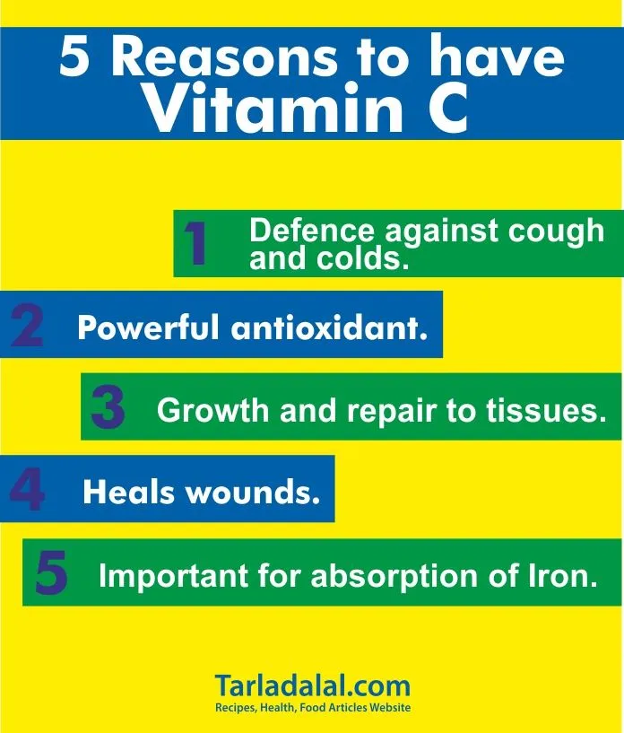 5 Reasons to have Vitamin C