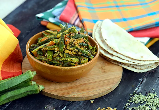  Achari Dahi Bhindi, Punjabi Sabji