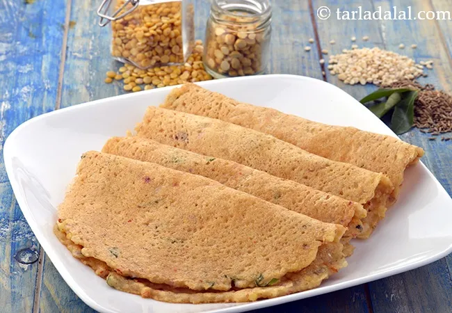 अडाई रेसिपी | अडाई डोसा | ब्रेकफास्ट रेसिपी | चेट्टीनाड कारा अडाई | Adai Recipe, Adai Dosa, Breakfast