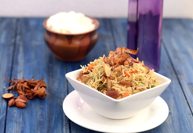  Almond Biryani