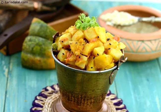 Aloo Pethe ka Saag