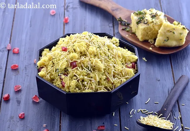 अमीरी खमण रेसिपी , गुजराती सेव खमणी