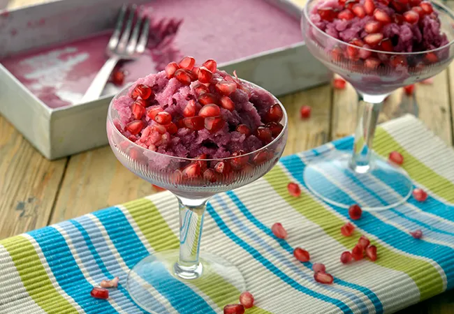  Anar ka Slush, Pomegranate Slush
