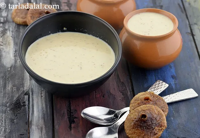 अंजीर बासुंदी रेसिपी | आसान ऐंजर बासुंदी | हलवाई जैसी अंजीर बासुंदी | मिठाई रेसिपी