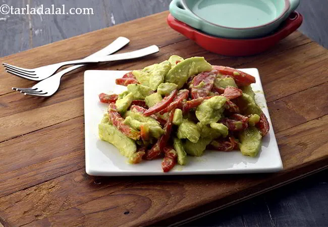 Avocado and Tomato Salad, Healthy and Quick Salad