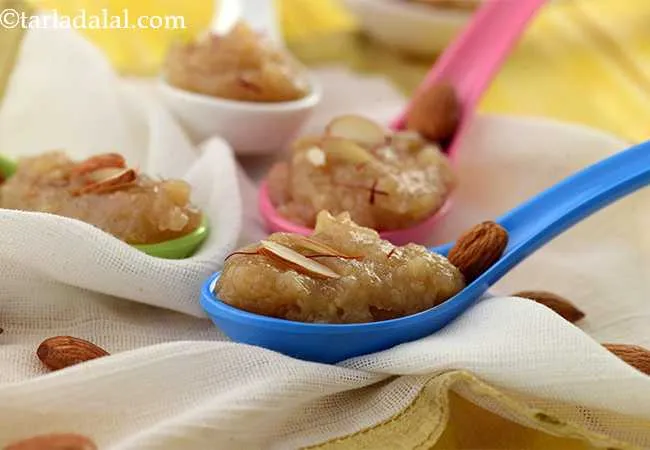  बादाम का हलवा रेसिपी , राजस्थानी बादाम का हलवा - Badam ka Halwa 