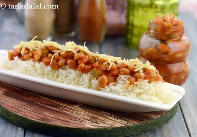 Baked Beans with Buttered Rice