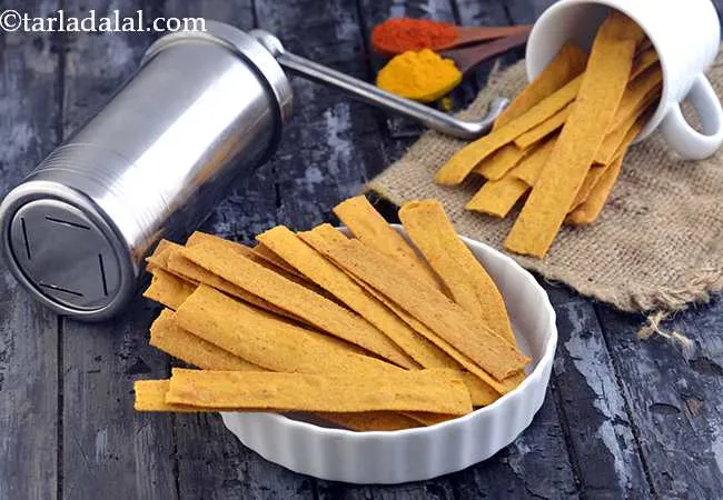 Baked Ribbon Sev, South Indian Jar Snack