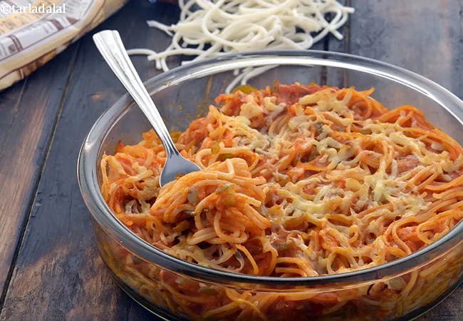 Baked Spaghetti in Tomato Sauce