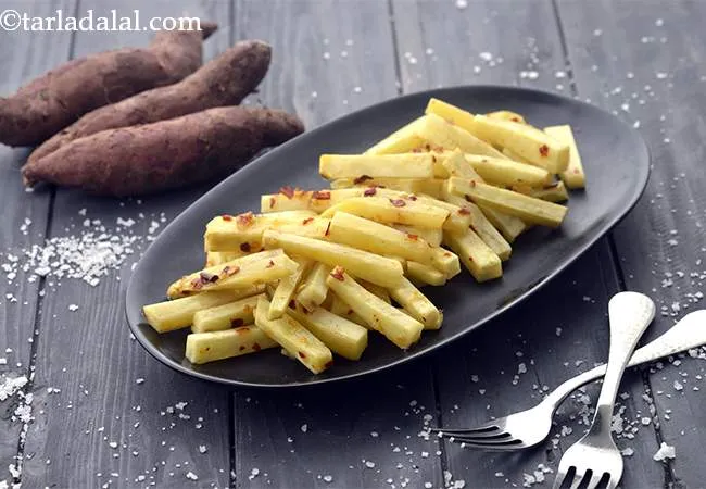  Baked Sweet Potato Fries, Evening Snack