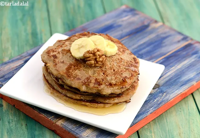 Banana Walnut Pancakes