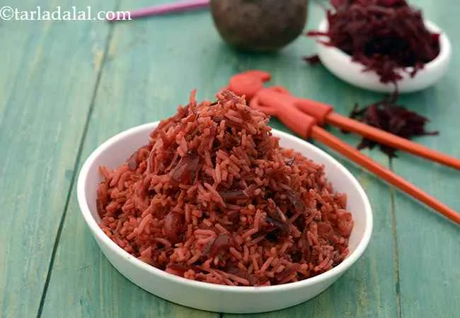 Beetroot Rice ( Beetroot Pulao)
