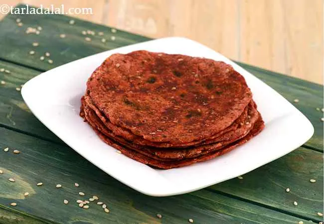  Beetroot and Sesame Roti