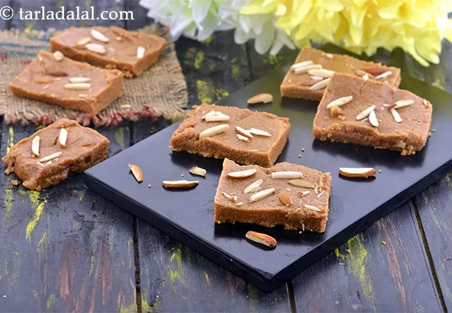  Besan Barfi, Quick Besan Barfi with Ghee