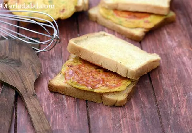 Besan Chila Sandwich