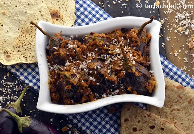Bharli Vangi Made in Pressure Cooker