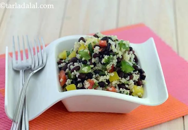  Black Bean and Bulgur Wheat Salad