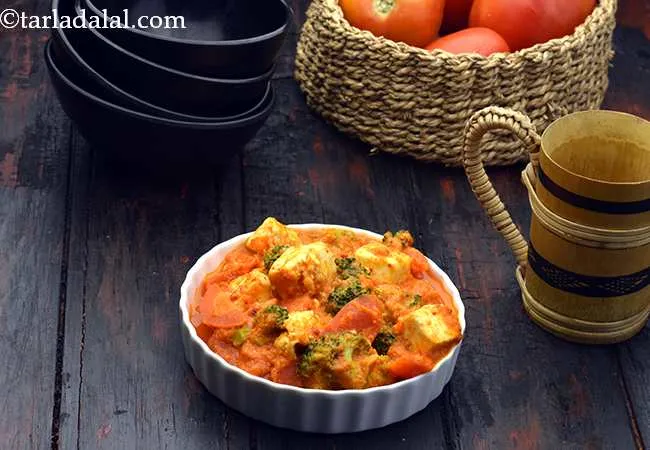 Broccoli, Carrot and Paneer Subzi