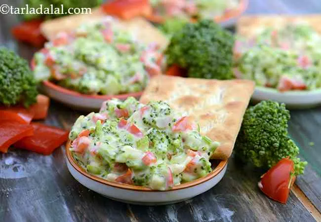 Broccoli and Red Capsicum Dip