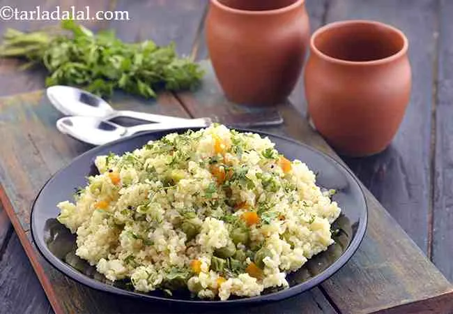 Broken Wheat Upma, Healthy Breakfast Recipe