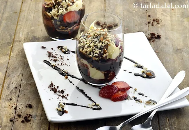 Brownie and Strawberry Surprise
