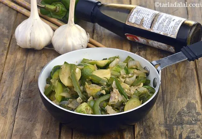  Brussels Sprouts and Spring Onion Stir-fry