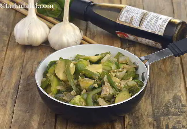 Brussels Sprouts and Spring Onion Stir-fry
