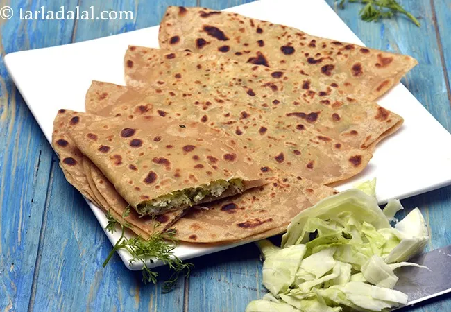 Cabbage Parathas