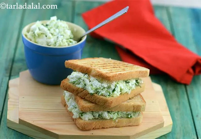 Cabbage and Paneer Grilled Sandwich