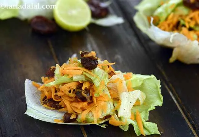 Carrot, Lettuce and Date Salad