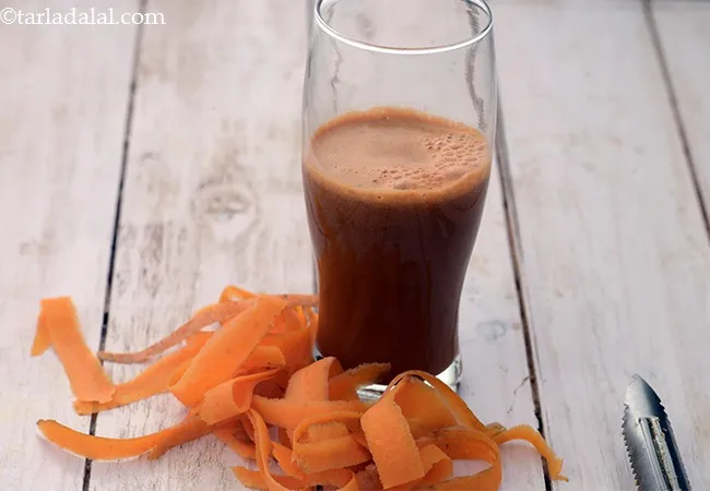 Carrot and Black Grape Juice