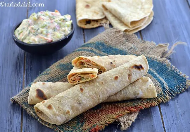 Chapati Roll with Vegetables