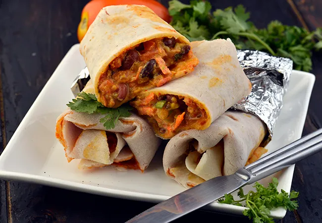  Chatpata Rajma Wrap ( Gluten Free Recipe)