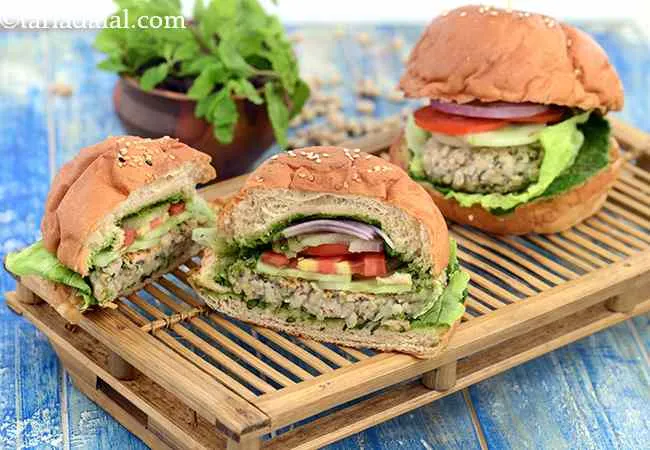  Chawli Beans and Mint Burger