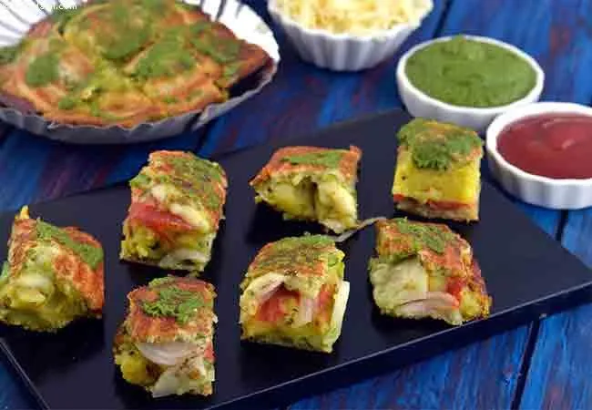 Cheese Masala Toast Sandwich