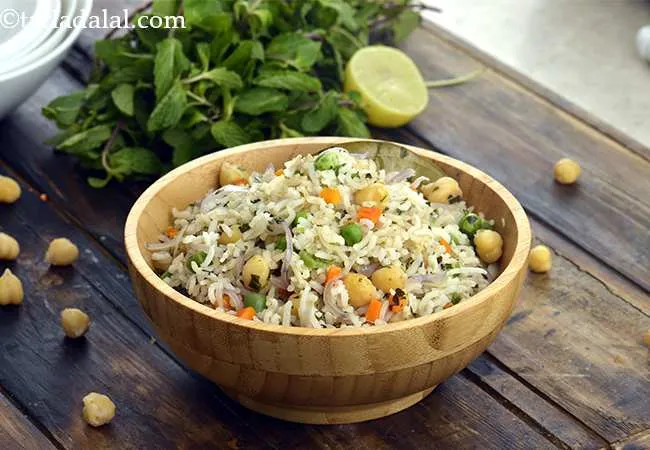 Chick Pea and Mint Rice