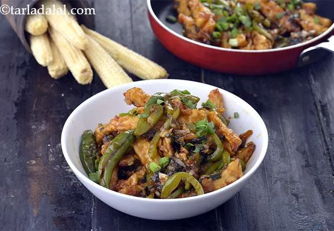 Chilli Baby Corn, Chinese Chilli Baby Corn