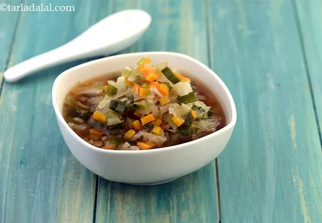  Chinese Clear Vegetable Soup ( Low Calorie Healthy Cooking)