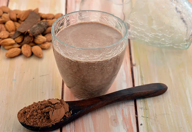 Chocolate Almond Milk, Healthy Vegan Breakfast Recipe