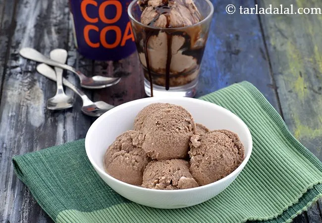 Chocolate Ice Cream Using Cocoa Powder