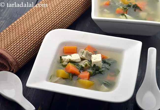 Clear Soup with Mixed Vegetables, Heart Friendly