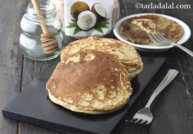 Coconut Flour Pancakes, Low- Carb Coconut Pancakes