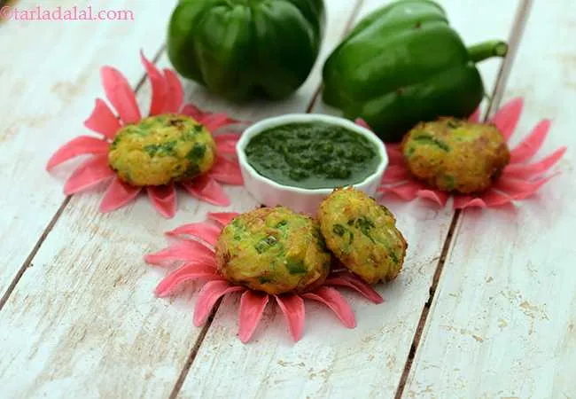 Corn and Capsicum Tikki