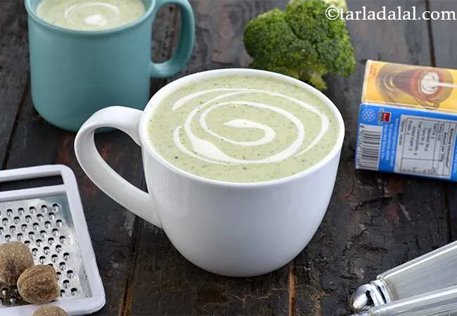 Cream Of Broccoli Soup, Veg Broccoli Soup Recipe