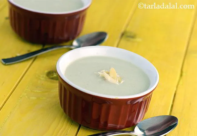  Creamy Almond Soup ( Jain International Recipe)