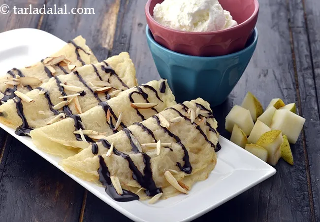 Crepes Belle Helene, Sweet Pear Pancakes