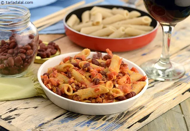 Curried Beans Pasta